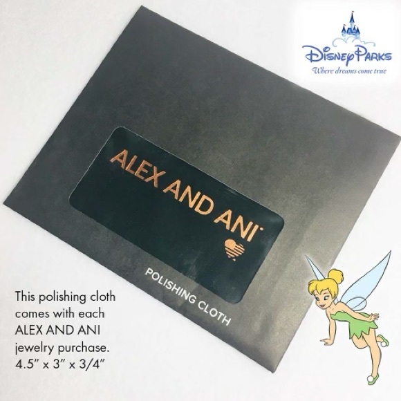 Alex and Ani Disney® Tinker Bell Think Happy Thoughts Charm Bangle - Picture 4 of 6